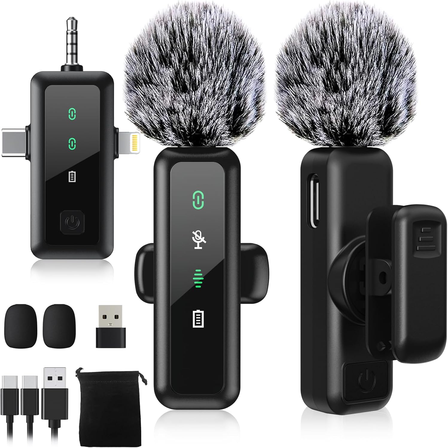 Ultimate 3-IN-1 Wireless Lapel Mics by BILIWAL