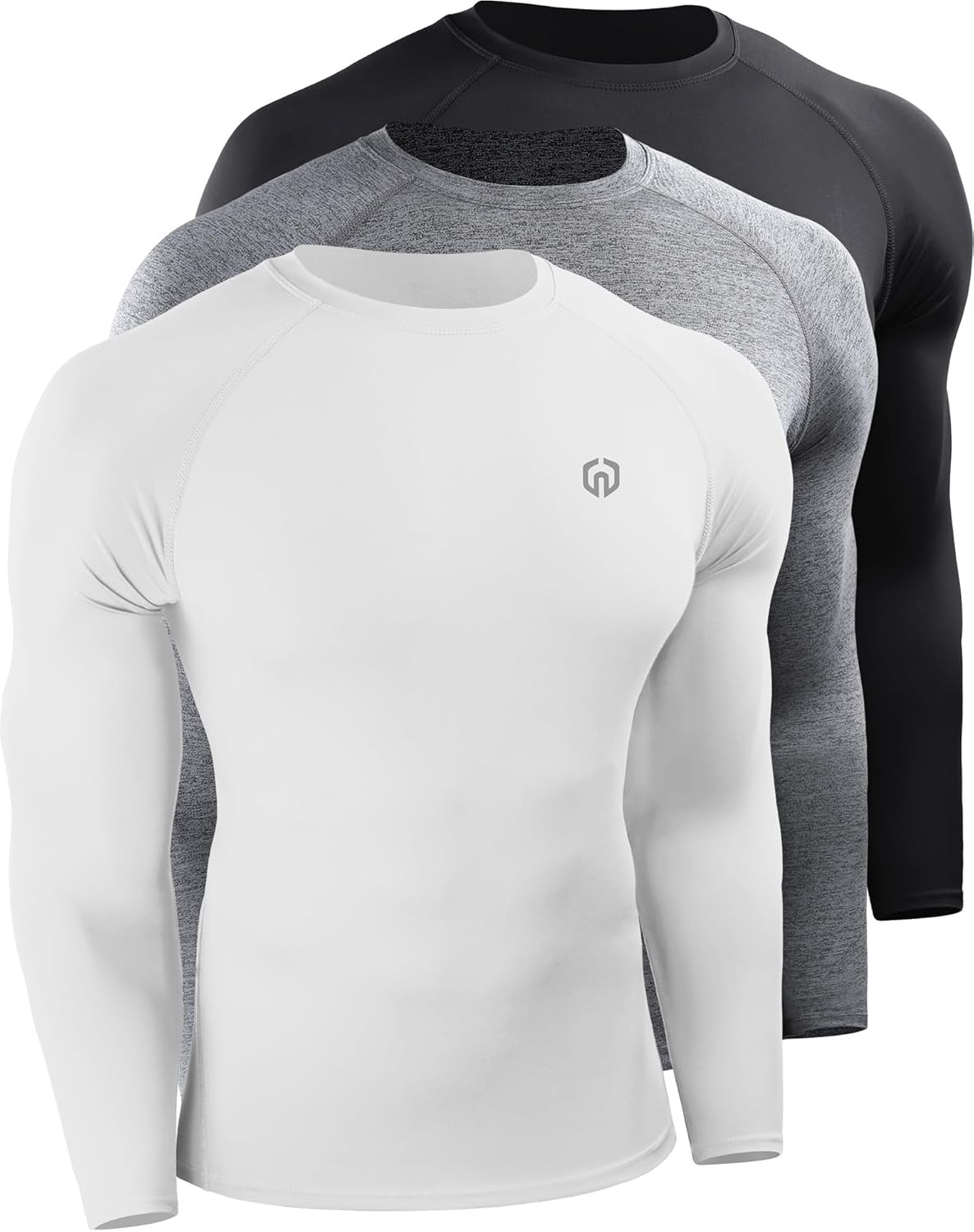 NELEUS Men's 3 Pack Athletic Compression Shirts for All Sports