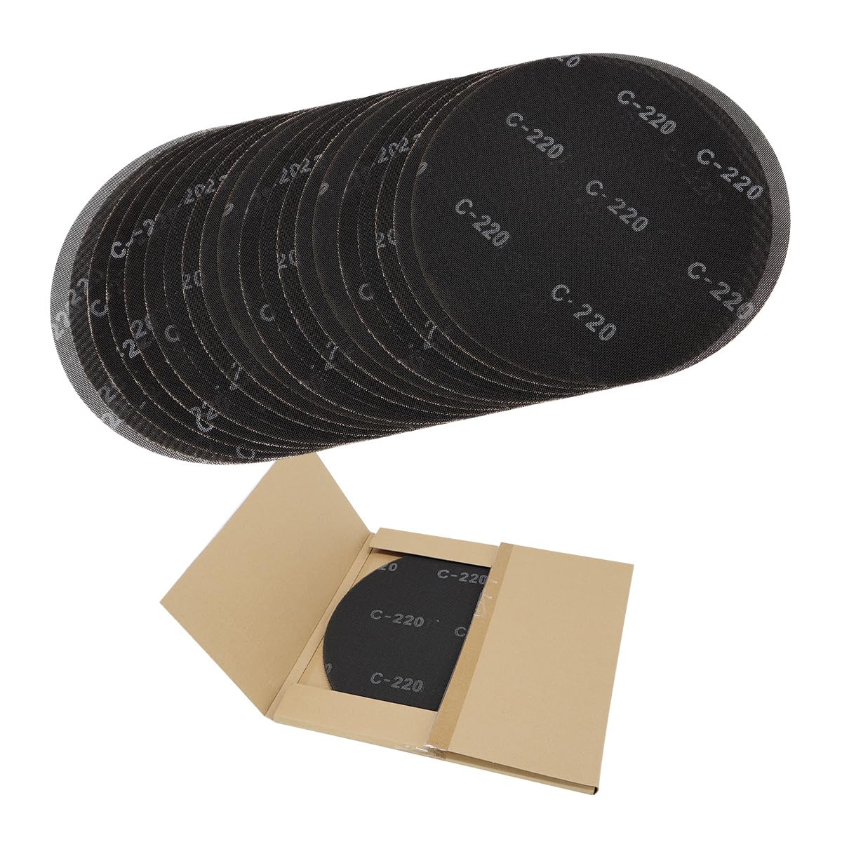 17in Sanding Screen Discs for Wood Floors - 220 Grit Quality