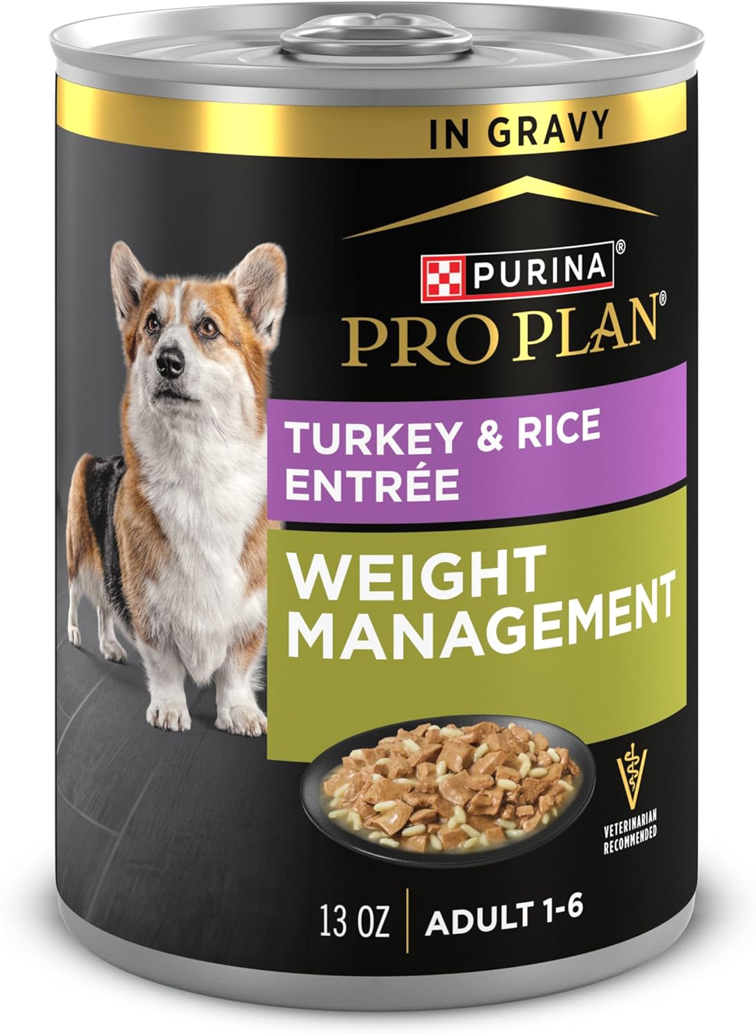 Purina Pro Plan Weight Management Wet Dog Food Turkey and Rice