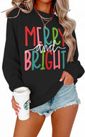 Merry & Bright Oversized Christmas Sweatshirt by IZYJOY