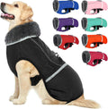 QBLEEV Warm Dog Coat Reflective Waterproof Winter Jacket - Cozy & Safe