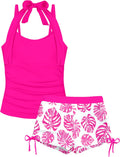 Girls Tankini Swimsuit 2 Piece Halterneck - Comfortable, Cute Fit Sets