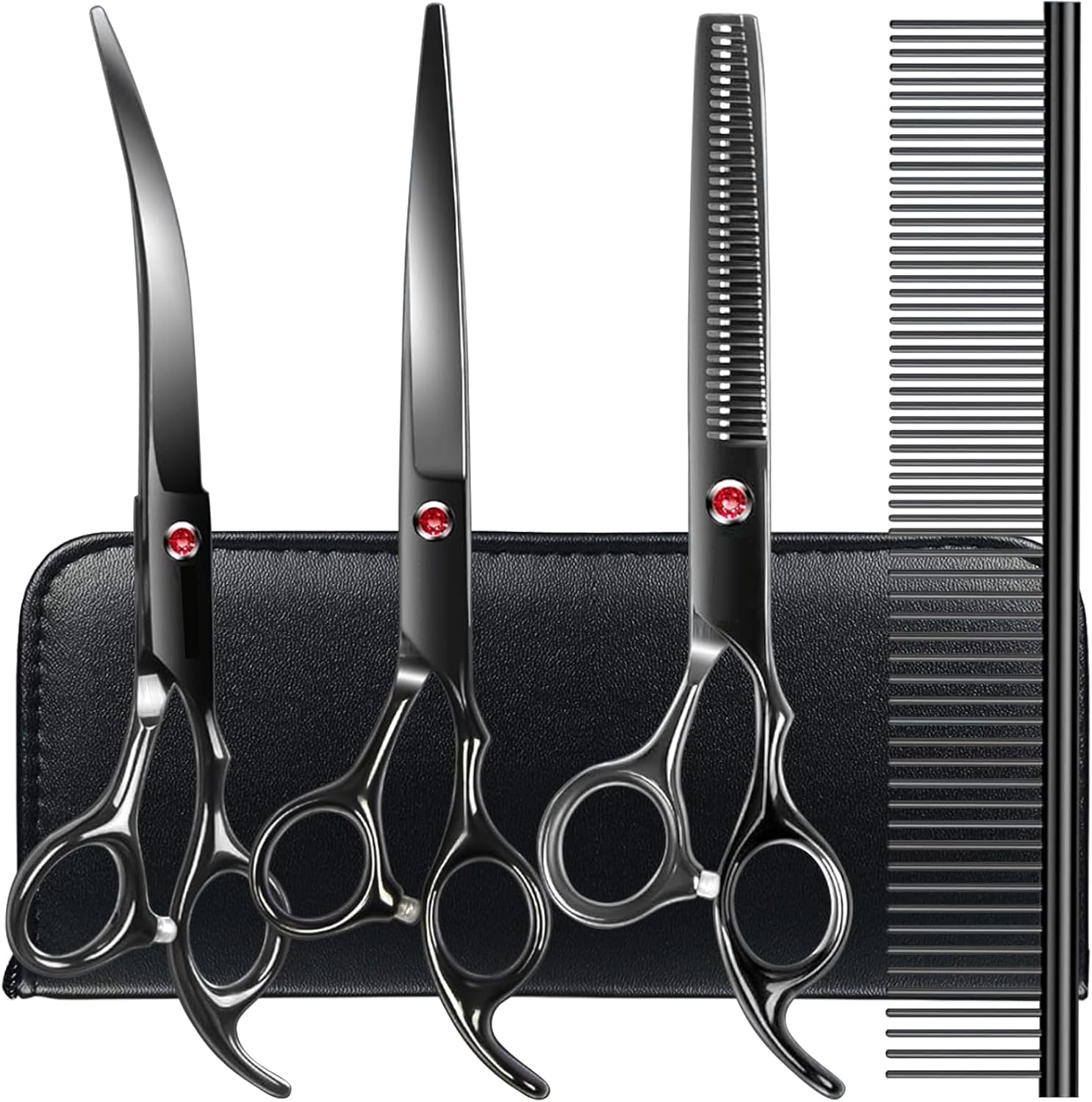 Professional Dog Grooming Scissors Kit for Easy Pet Grooming