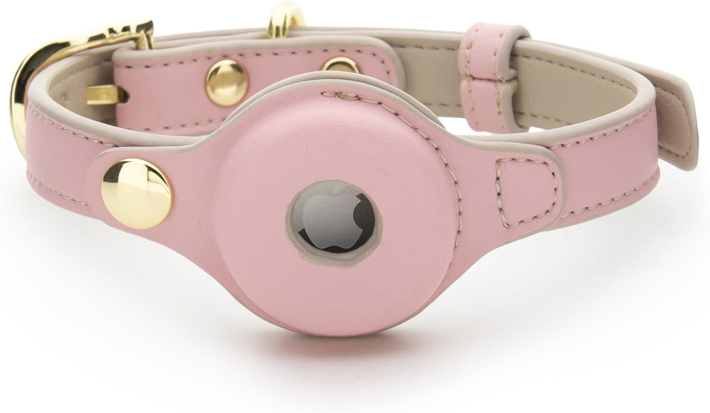 Cupertino Dog Collar with Tracker Holder for Stylish Pets