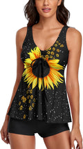Modest Floral Tankini Swimwear for Women with Elegant Design
