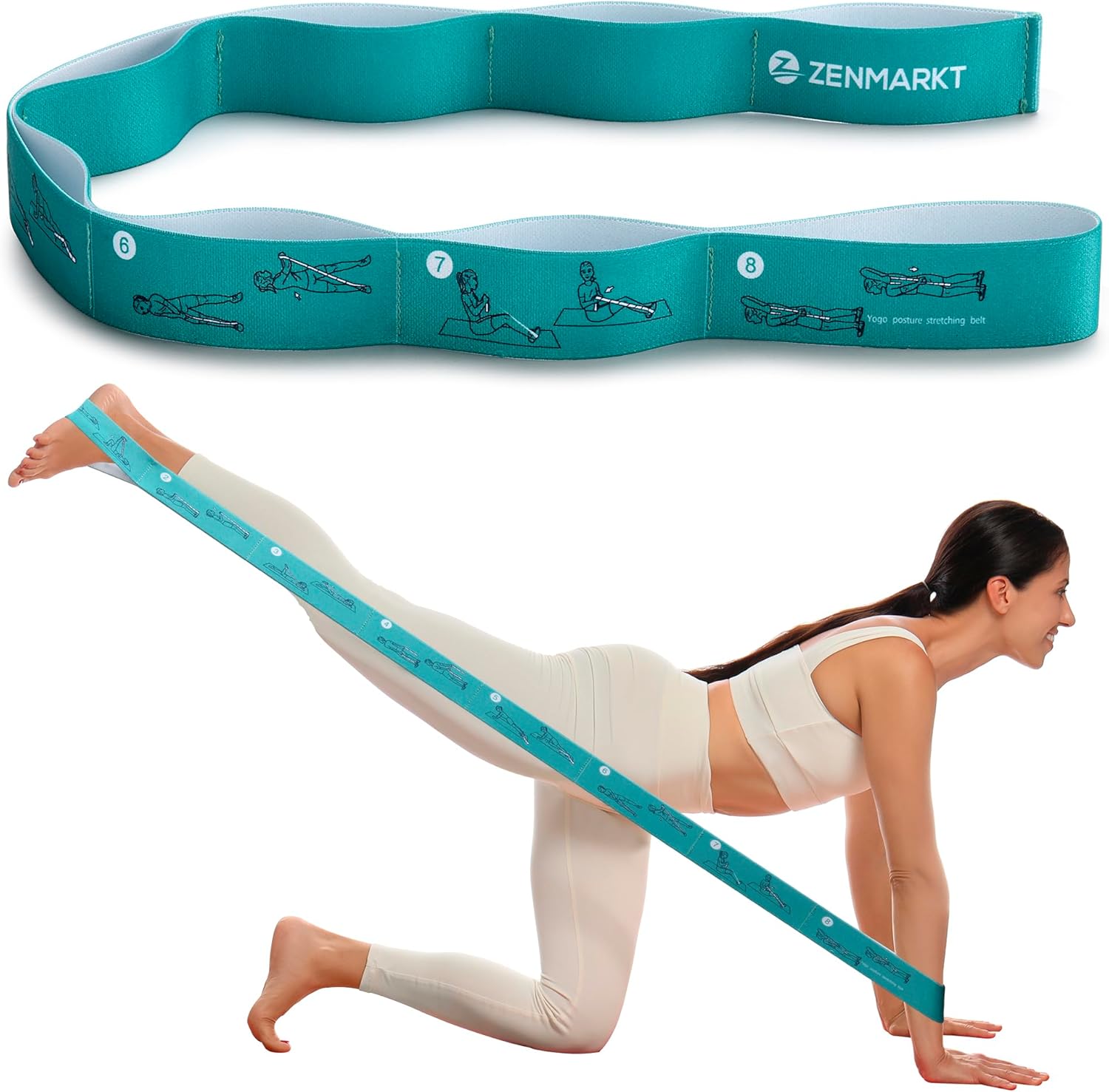 8-Loop Yoga Stretch Strap - Enhance Flexibility