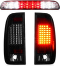 LED Tail Light Assembly Clear Lens + 3rd Brake Light for Ford Super