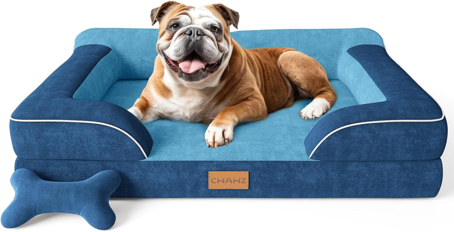 Orthopedic Dog Bed with Cooling Gel Memory Foam for Large Dogs