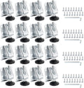 POWERTEC Furniture Leg Levelers 16PK - Heavy Duty Adjustable Feet