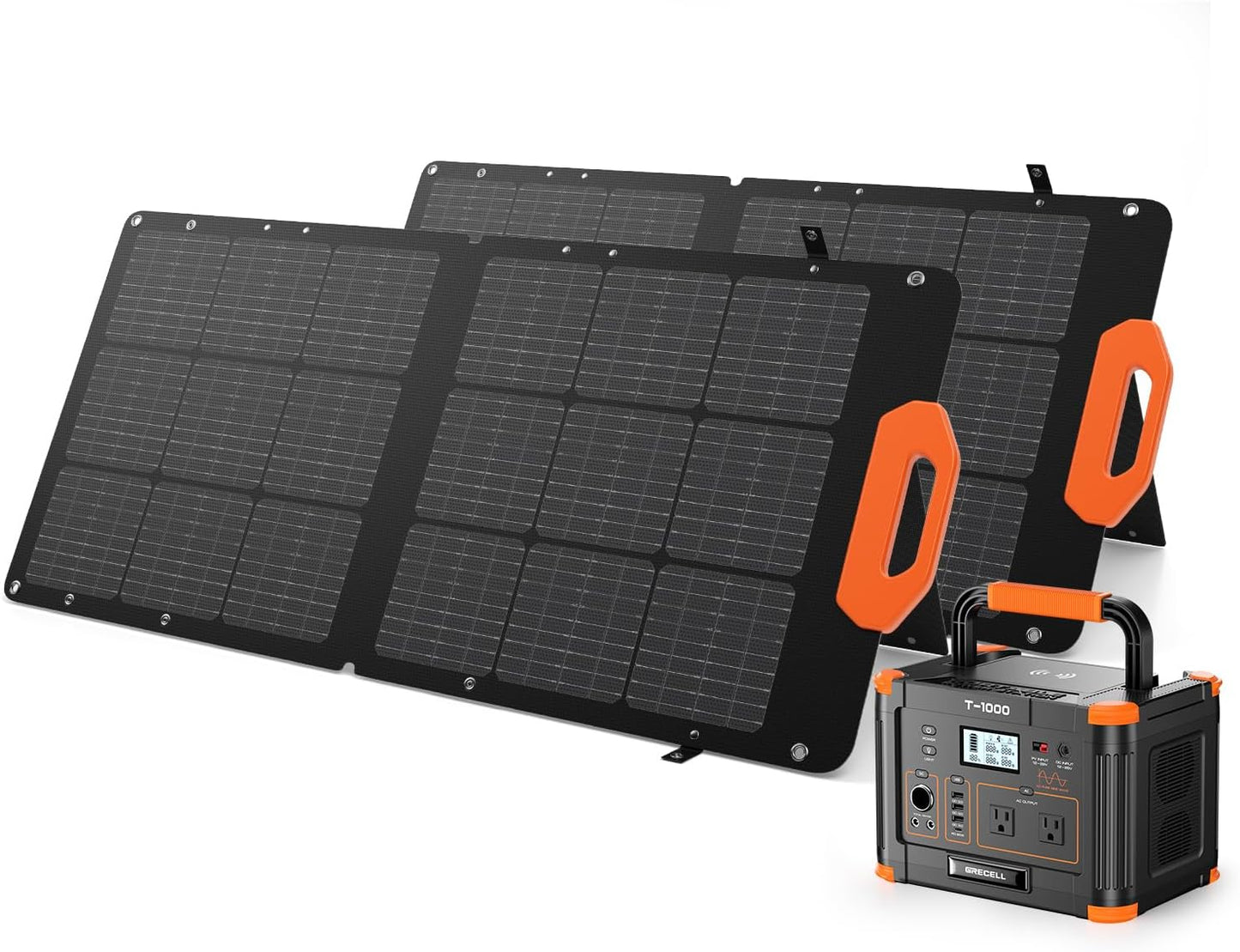 GRECELL 1000W Portable Power Station with Solar Panels - Ultimate Outdoor Power Solution