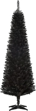 HOMCOM 6ft Artificial Pencil Christmas Tree - Slim 390-Tip Unlit Tree