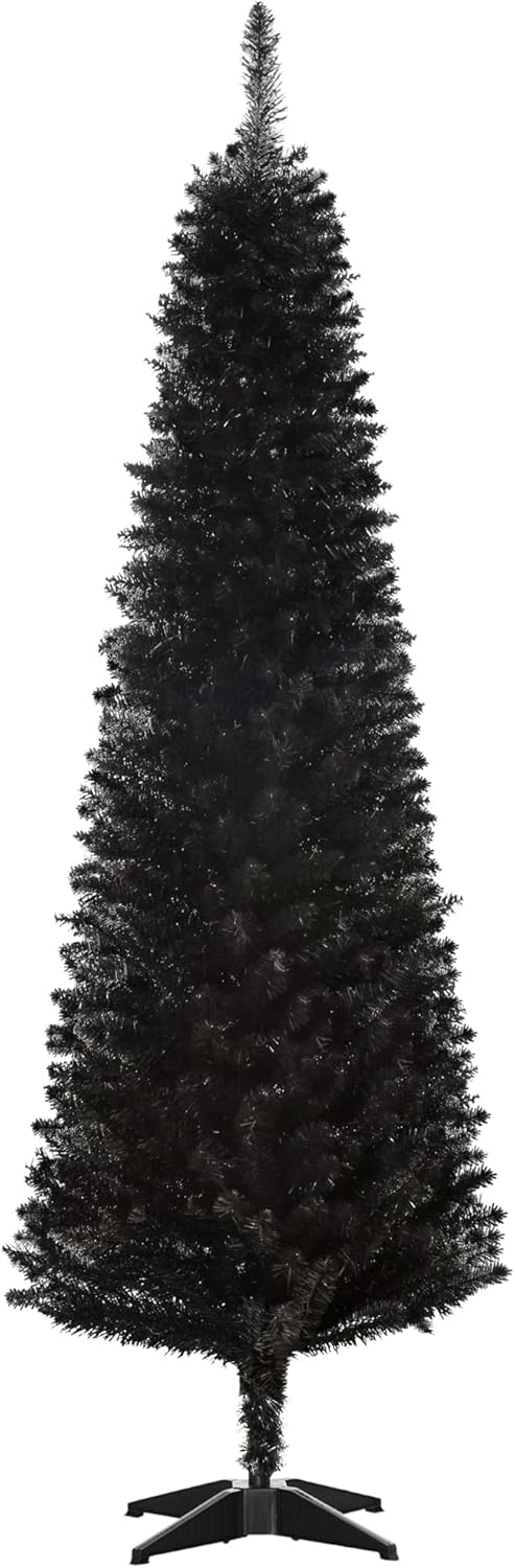 HOMCOM 6ft Artificial Pencil Christmas Tree for Festive Decor