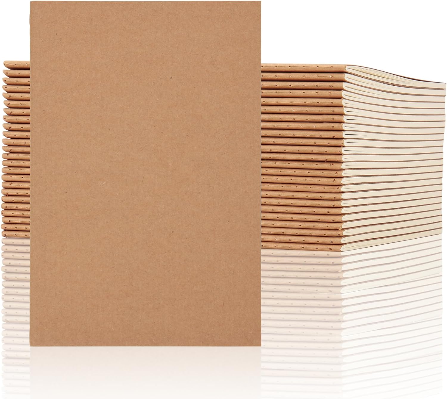24 Pack A5 Kraft Lined Journals - 60 Pages Each!
