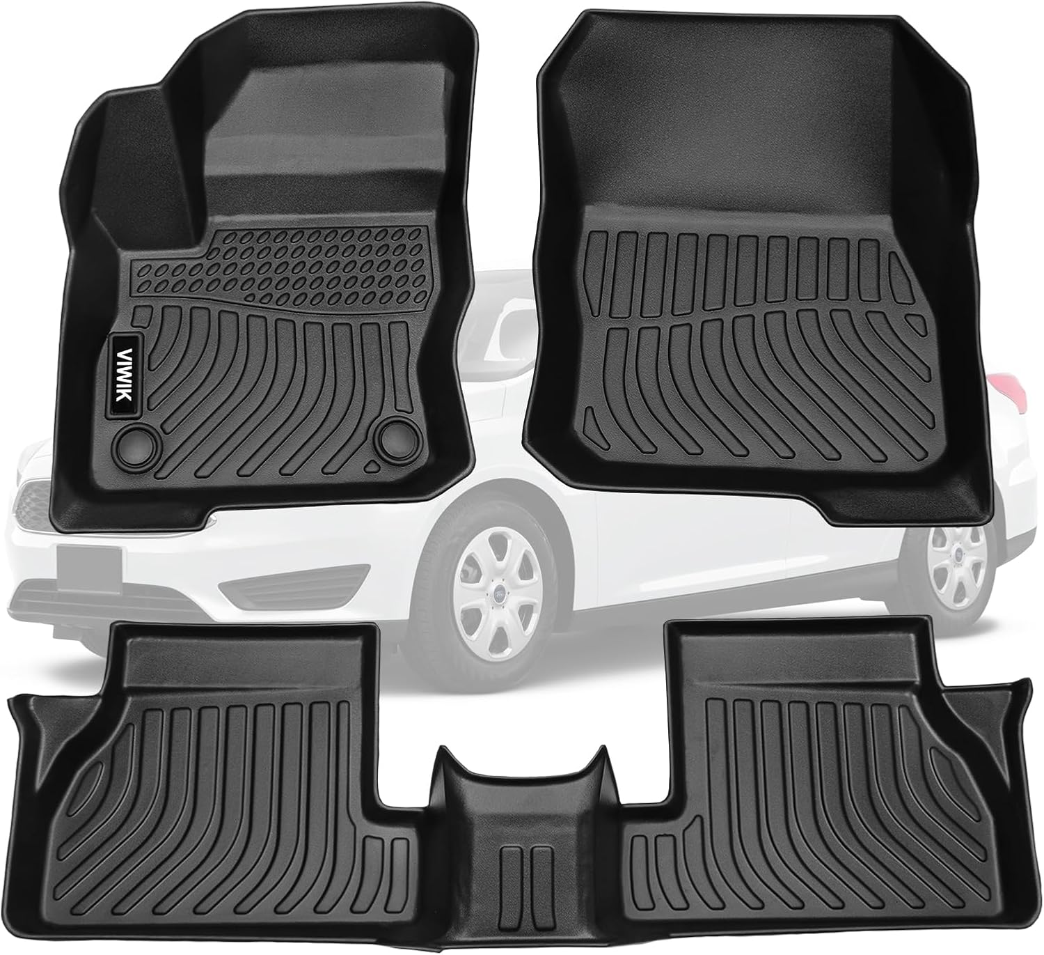 VIWIK Floor Mats for Ford Focus 2012-2018, Custom Fit Protection