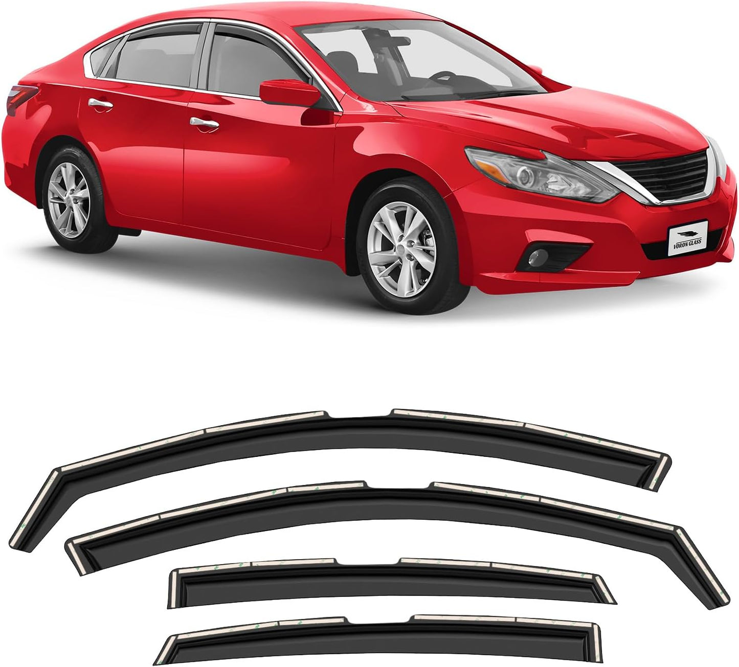 Voron Glass Extra Durable Rain Guards for Nissan Altima 2013-2018