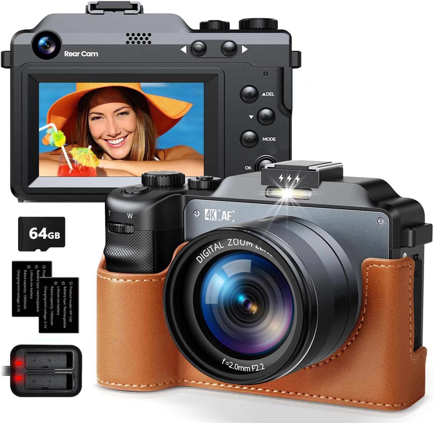 64MP 4K Vlogging Camera Bundle - Perfect for Sharp Videos