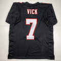 Autographed Michael Mike Vick Atlanta Retro Black Football Jersey