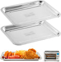Air Fryer Grill Pan 12.6in x 9.8in 2-Pack - Replacement Grill Plates