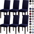 Sufdari Dining Chair Covers Navy Blue - Stretch Parsons Slipcovers