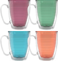 Tervis Clear & Colorful Tabletop 16oz Mug 4pk - Double Wall Insulated