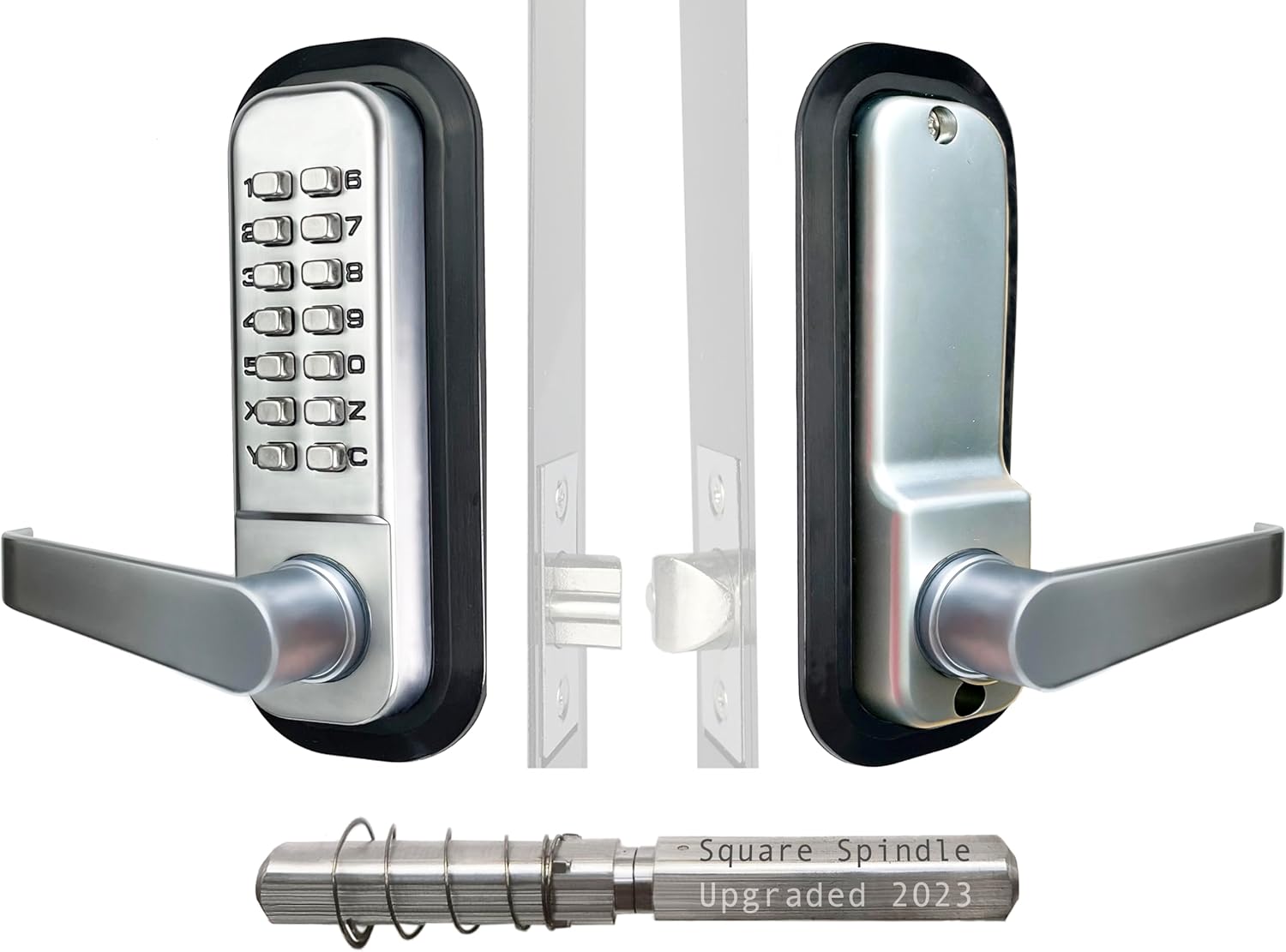 JOUNJIP Keyless Combination Lever Handle Door Lock for Security
