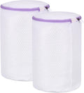 Shoes Washing Bag 2-Pack 7.9 x 11.8 in Cylinder Mesh Laundry Bags
