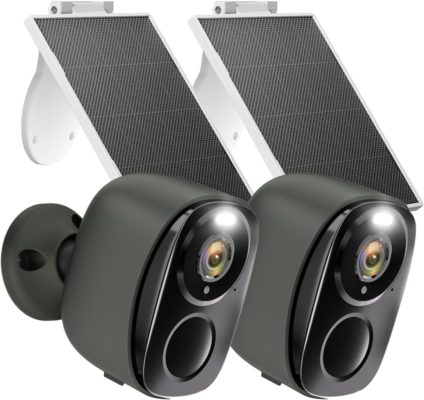 2K Solar Powered Wireless Security Cam - Color Night Vision, AI Motion, Waterproof