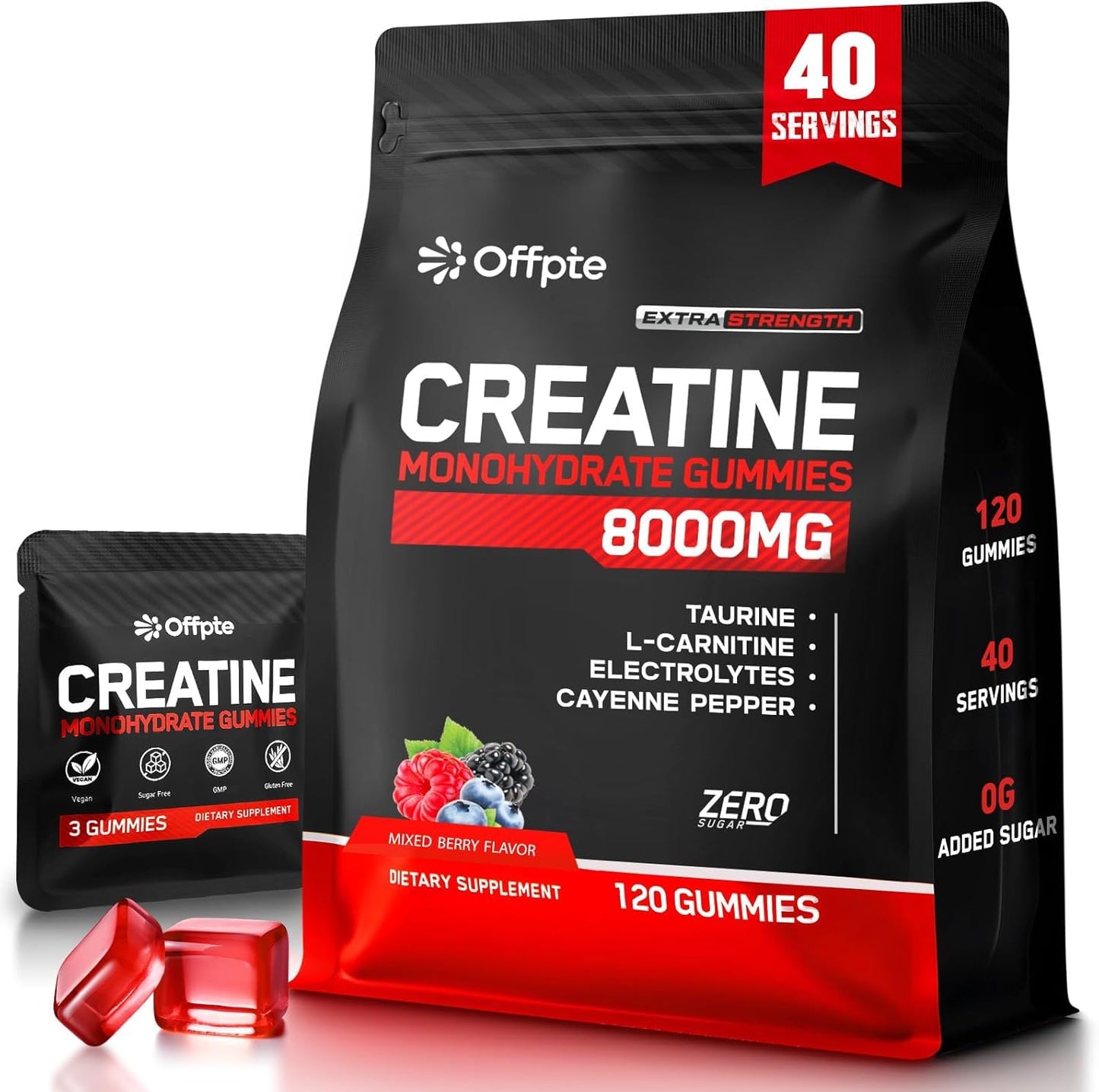 Creatine Monohydrate Gummies for Muscle, Energy, and Focus