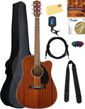 Fender CD-60SCE All Mahogany Dreadnought Acoustic-Electric - Complete