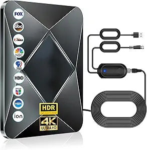 900+ Miles Range Digital TV Antenna for Smart and Older TVs