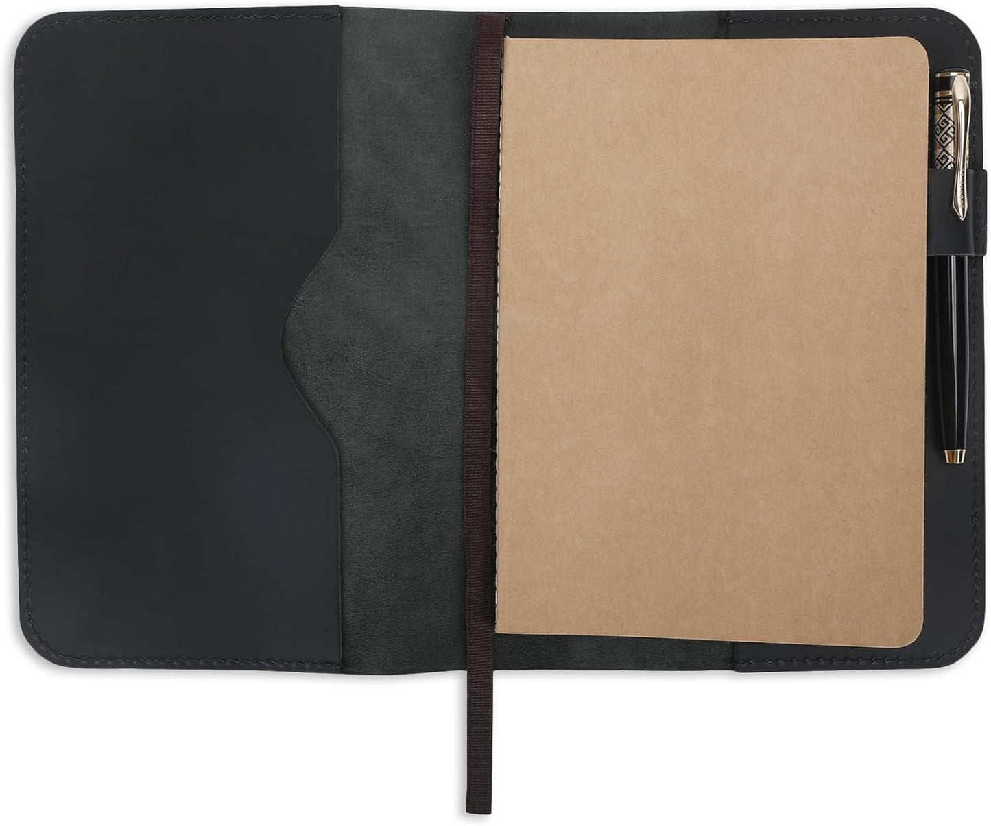 Refillable A5 Leather Journal Cover for Stylish Note-Taking