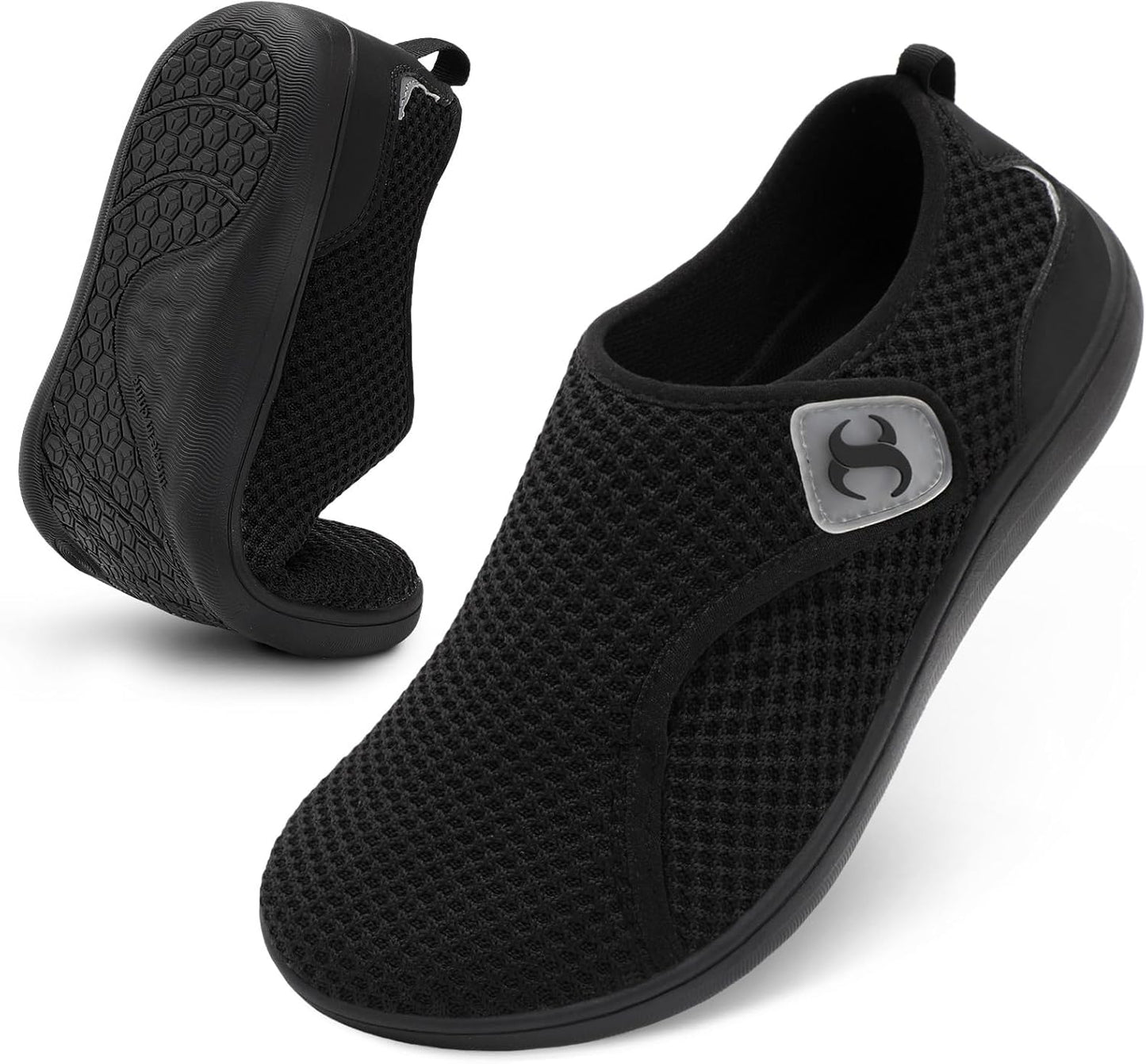 Mens Walking Shoes Wide Diabetic Orthopedic Recovery Sneakers