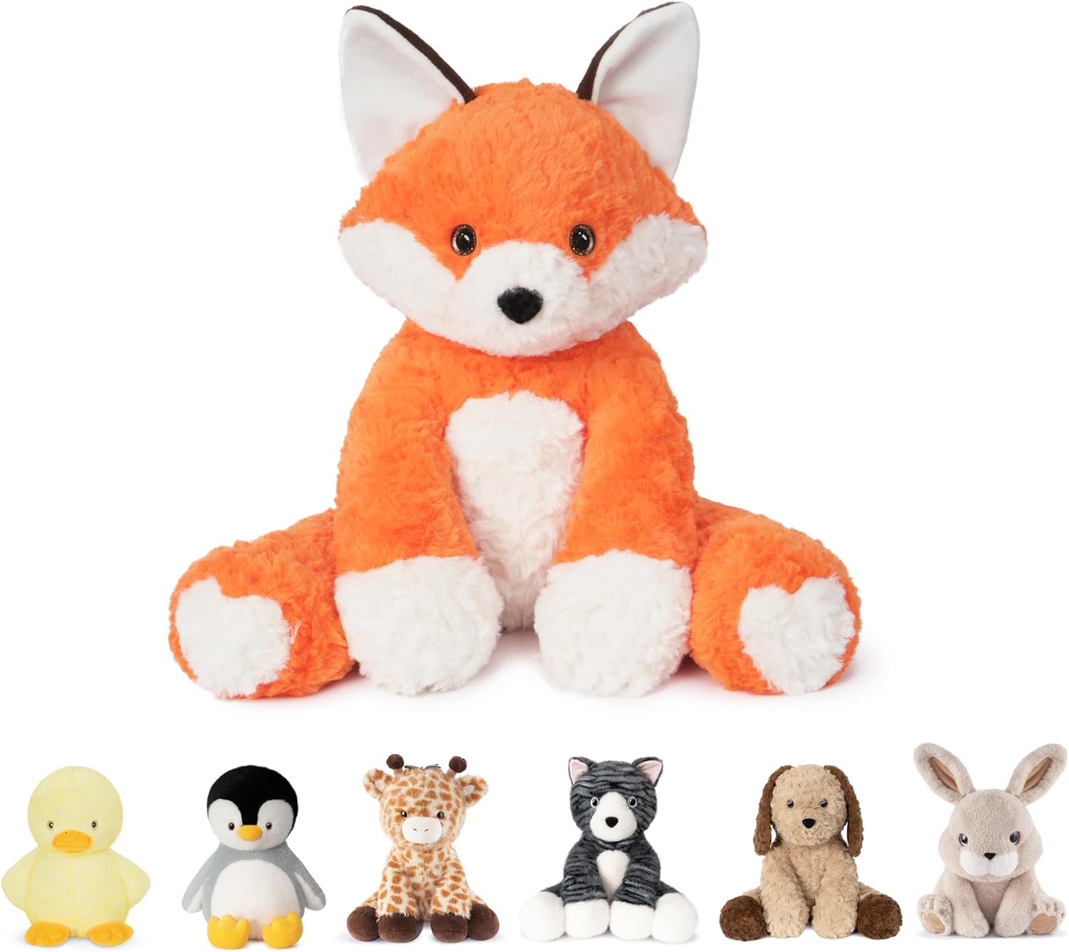 Weighted Fox Plush Stuffed Animal for Kids and Adults - 14in