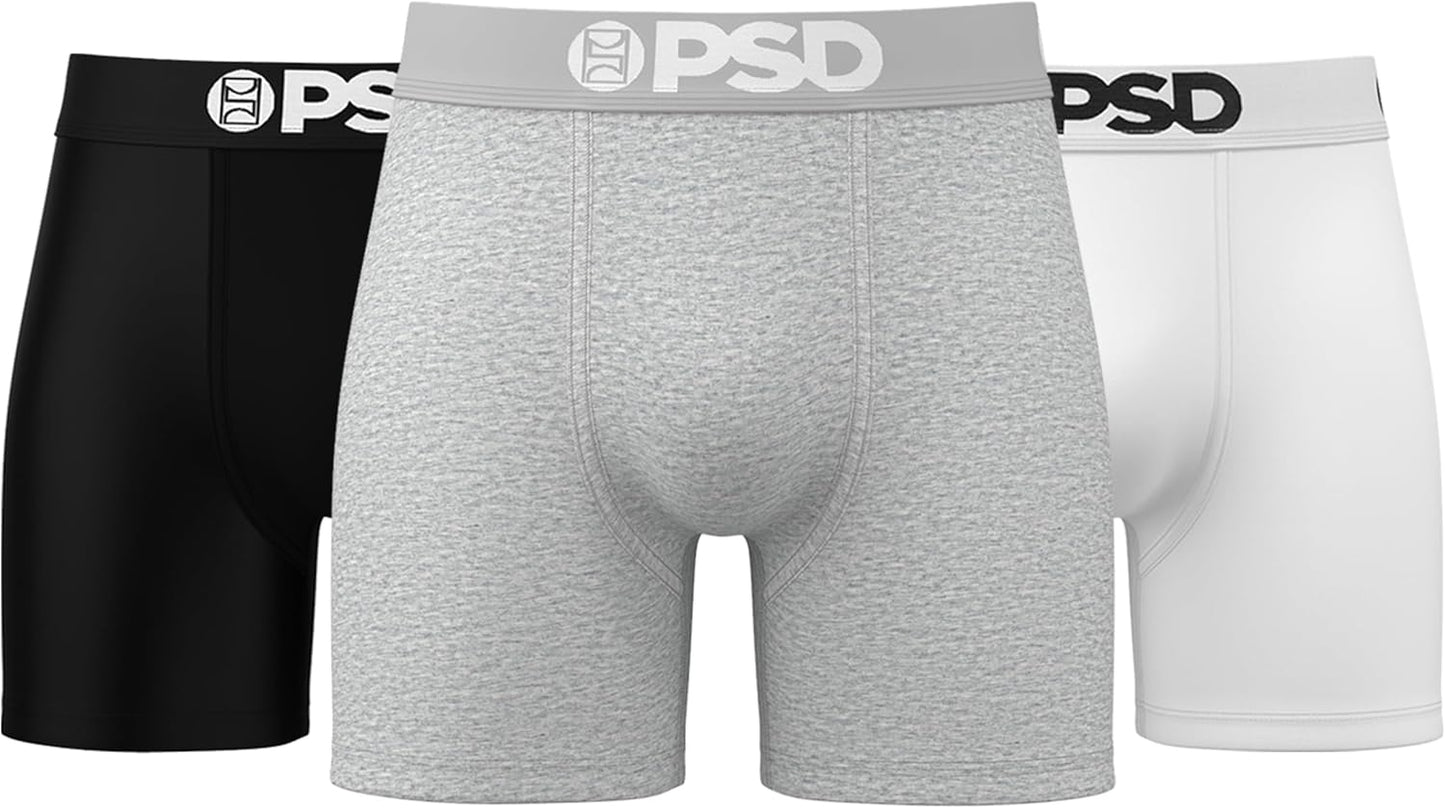 PSD Men's Mid Length Boxer Briefs - Breathable Comfort & Support