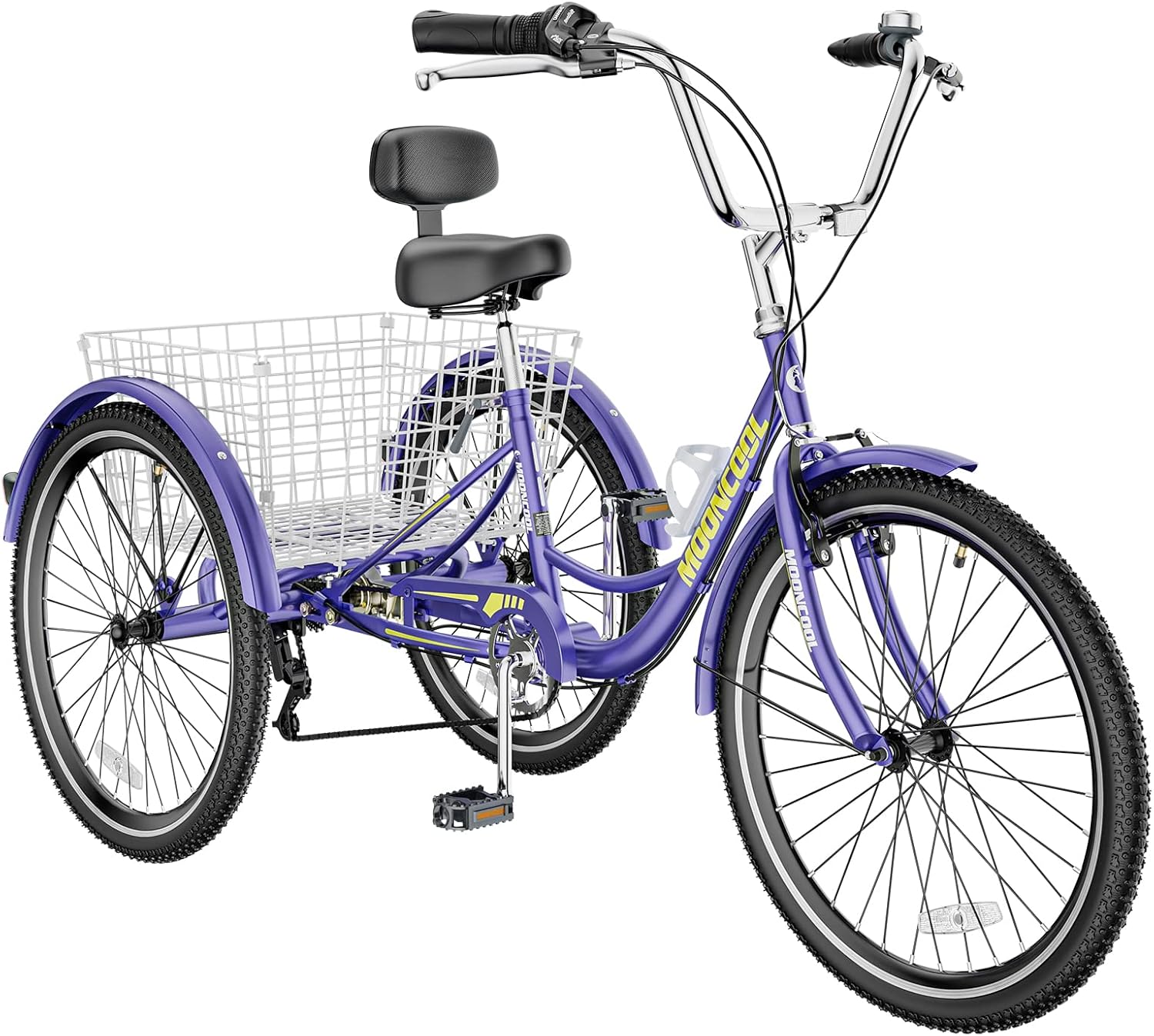 MOONCOOL Adult Tricycles 3 Wheel 7 Speed Trikes for Comfort