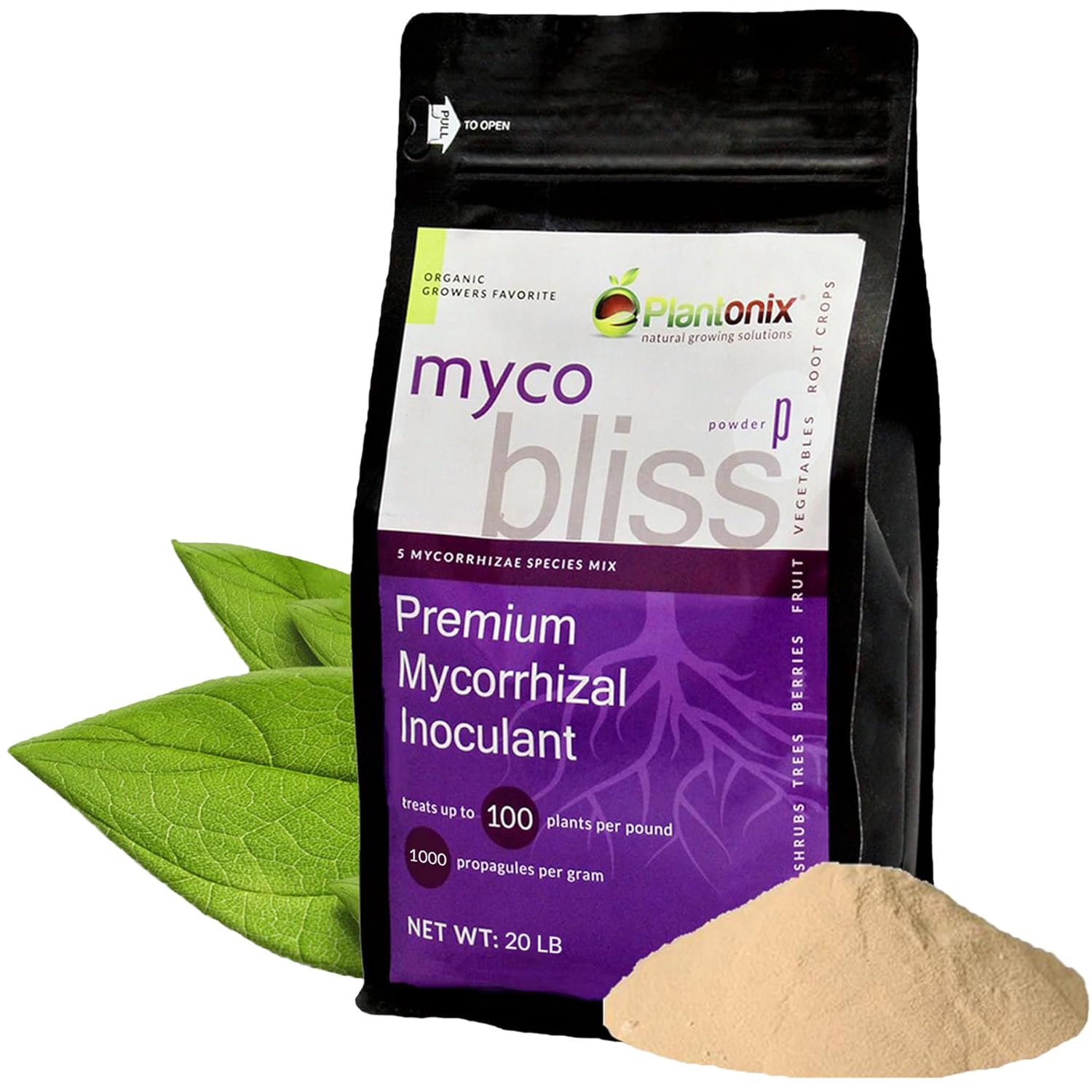 Myco Bliss Powder - 20lbs Mycorrhizal Fungi for Soil Health