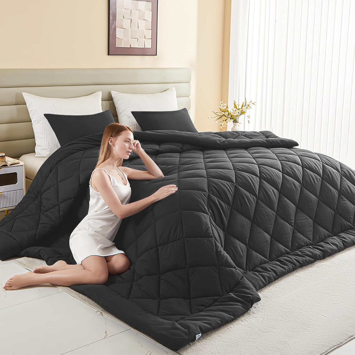 Oversized King Comforter 120x128 for Ultimate Sleep Comfort