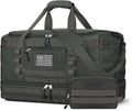 Travel Duffel Bag for Men Gray - Tactical Carry On Weekender