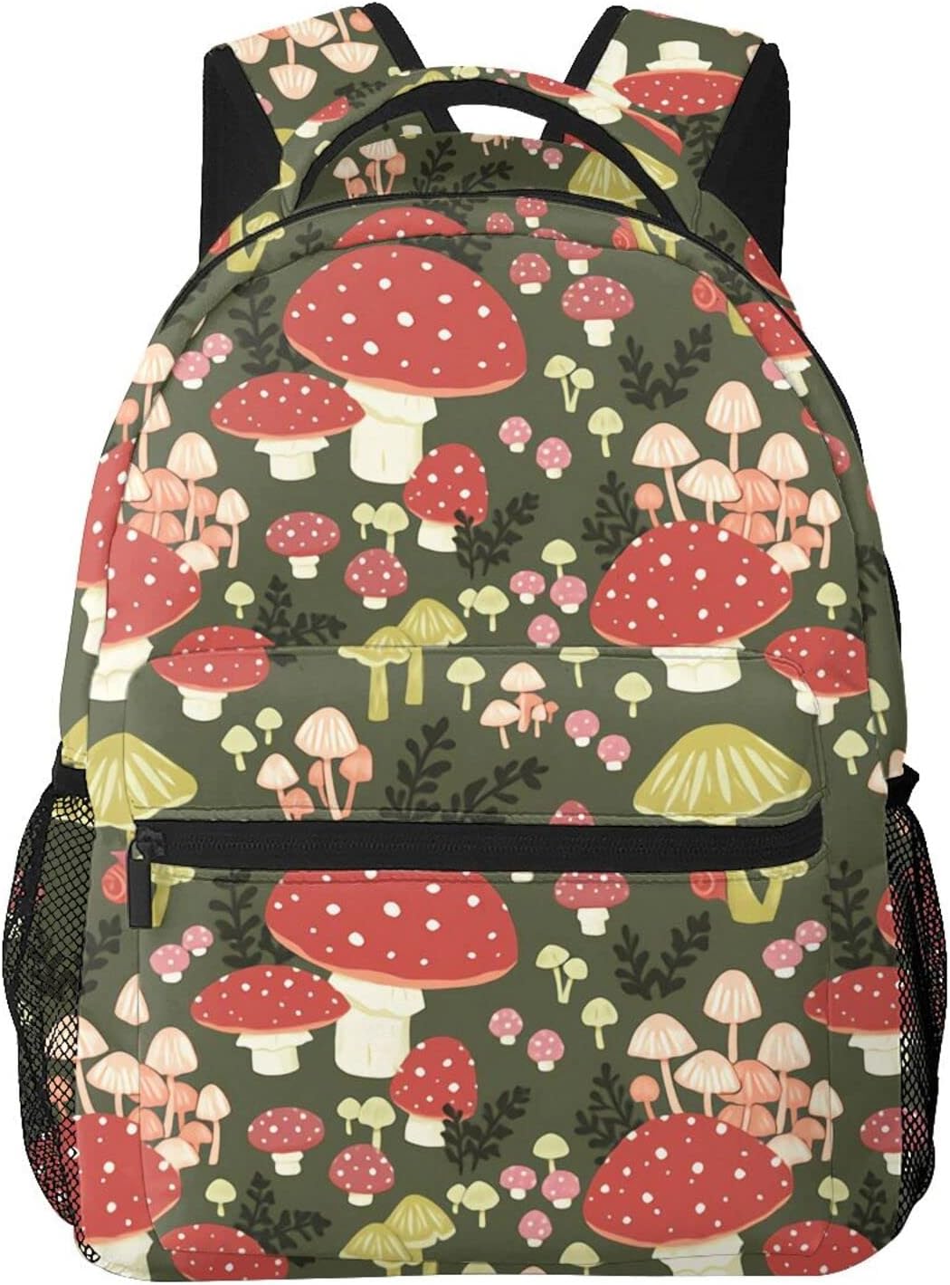 Teery-YY Backpack Mushrooms Pattern Casual Daypacks