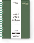 RETTACY Pocket Notebook A6 Spiral Notebook - Durable 100 GSM Paper