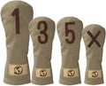 Premium Golf Club Head Covers Set of 4 - Stylish Protection