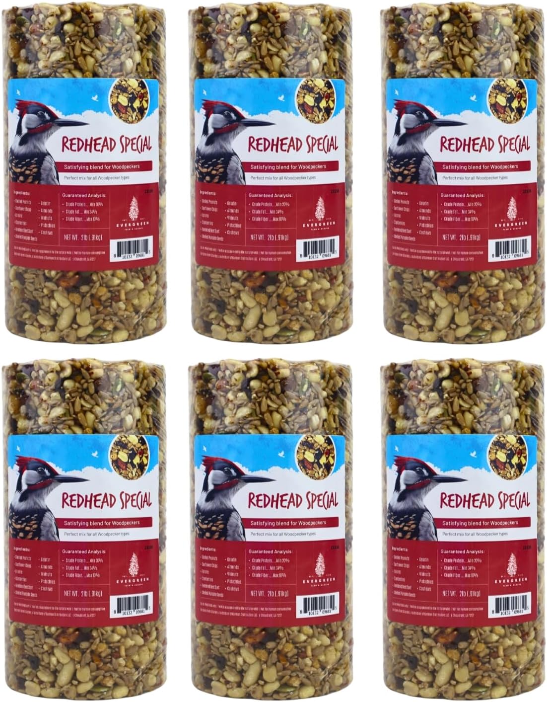 Birdseed Cylinders with Hole - Perfect for Wild Birds Outside