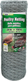 YardGard Chicken Wire 1 in Mesh 24 in x 150 ft - Durable Garden Fence
