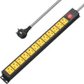 12 Outlet Heavy Duty Power Strip with 15A Circuit Breaker - Workshop