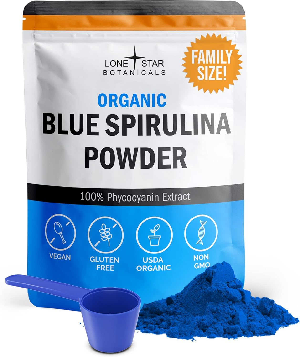 Organic Blue Spirulina Powder - Pure Superfood for Health