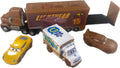 4PCS Movie Cars 2 3 Track Talkers Haul Mack & McQueen Set - Play