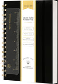 Graph Paper Spiral Notebook A5 Graphing Notebook 160 Pages - Portable