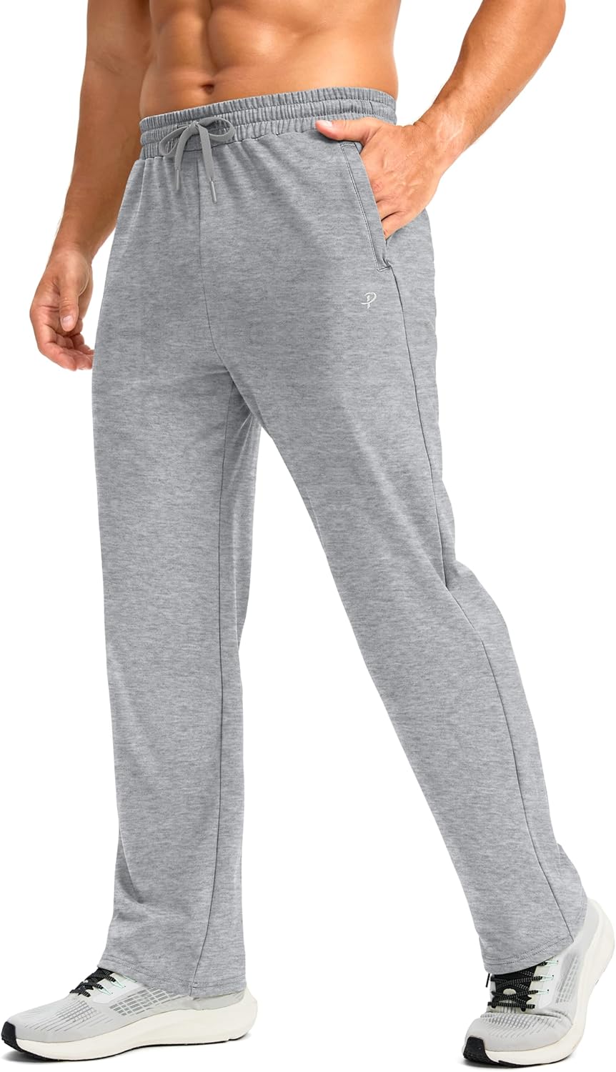 Pudolla Men's Fleece Lined Sweatpants for Winter Workouts