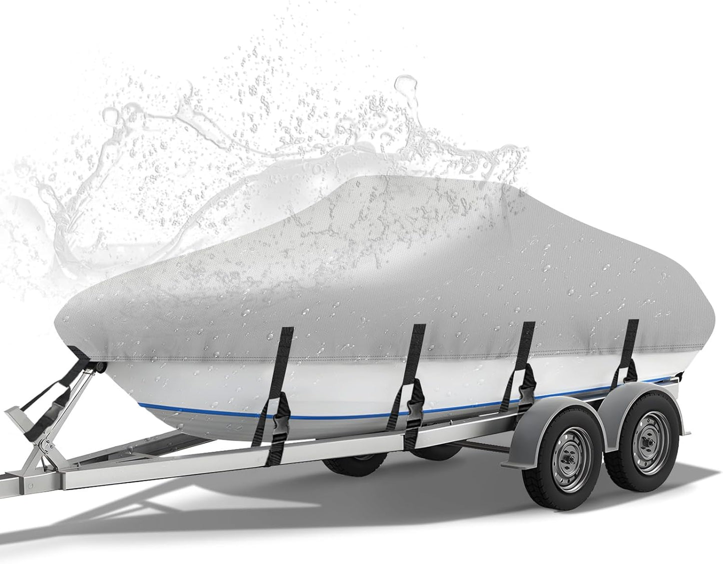 NEVERLAND Boat Cover 17-19 ft Heavy Duty Waterproof Protection